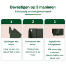 Bac à plantes pour jardin vertical - Système clic - Kit de démarrage - 6 pièces