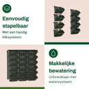 Bac à plantes pour jardin vertical - Système clic - Kit de démarrage - 6 pièces