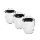 Verticale tuin planten pot - Wit - Medium - 10cm pot - Set van 3 stuks