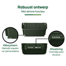 Bac à plantes pour jardin vertical - Système clic - Kit de démarrage - 6 pièces